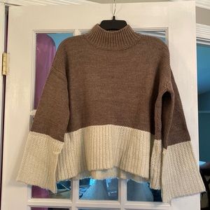 Mock turtle neck sweater